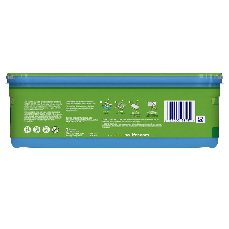 Swiffer Sweeper Wet 8 in. W x 10 in. L Mop Refill Cloth 24 ...