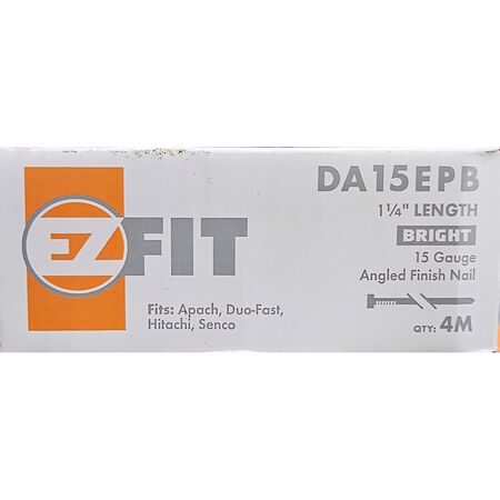 Nail EZ 1-1/4 Finish 15ga Angled Bright