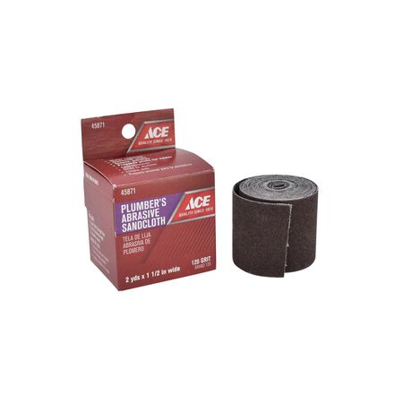 Ace Aluminum Oxide Sanding Cloth 2 yd. L 120 Grit 12 pk