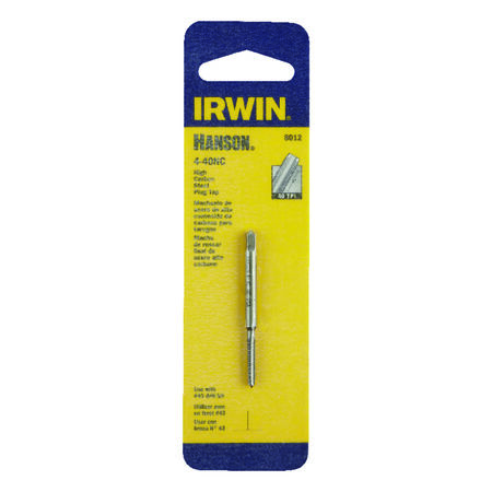 Irwin Hanson High Carbon Steel SAE Plug Tap 4-40 1 pc