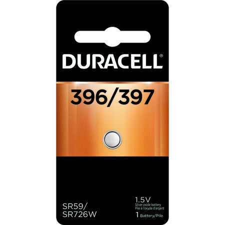 Duracell 396/397 Silver Oxide Watch/Electronic Battery 1.5 volts 1 pk