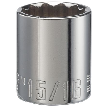 Craftsman 15/16 in. X 1/2 in. drive SAE 12 Point Standard Shallow Socket 1 pc