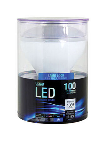 FEIT Electric 16 watts 1065 lumens 5000 K E26 BR40 LED Bulb 75 watts equivalency Daylight Refle