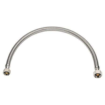 Ace 1/2 in. Compression X 1/2 in. D Compression 24 in. Stainless Steel Faucet Supply Line