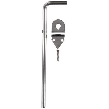 Ace 12 in. L Stainless Steel Cane Bolt 1 pk