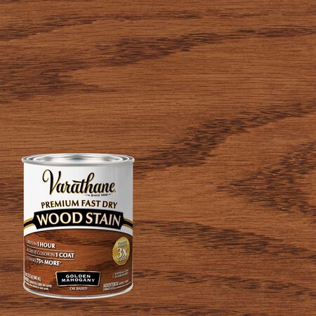 Varathane Premium Golden Mahogany Oil-Based Fast Dry Wood Stain 1 qt