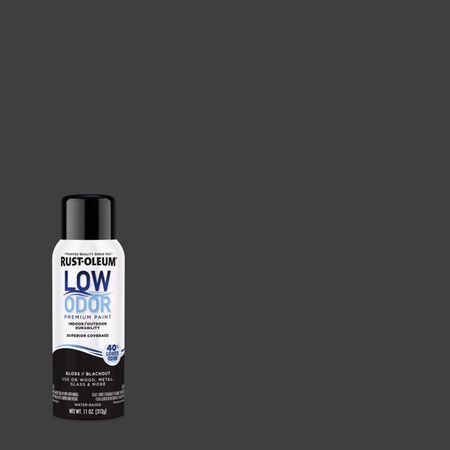 Rust-Oleum Low Odor Gloss Blackout Spray Paint 11 oz.