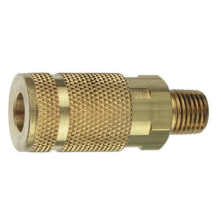 Tru-Flate Brass Quick Change Coupler 1/4 in. Male 1 pc