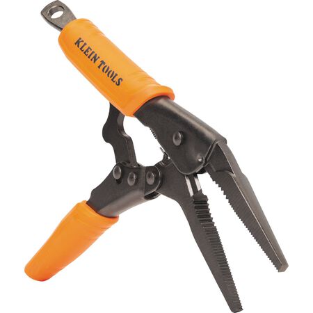 Klein Long Nose Locking Pliers, 9-in.