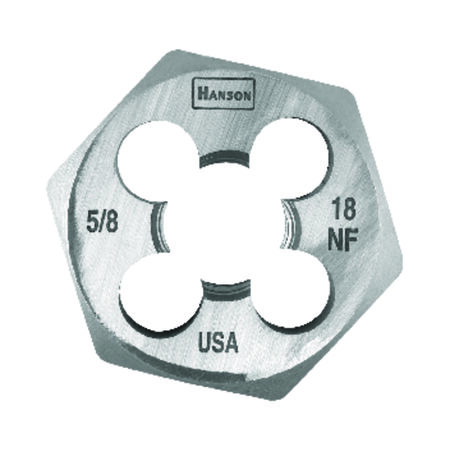 Irwin Hanson High Carbon Steel SAE Hexagon Die 5/8 in. 1 pc
