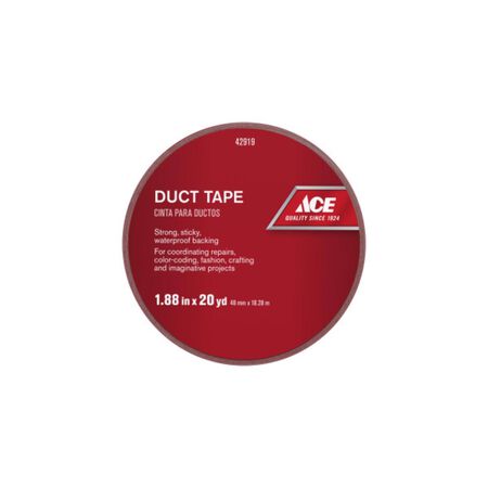 Ace 1.88 in. W X 20 yd L Red Solid Duct Tape
