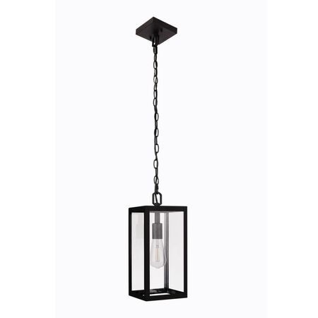 Craftmade Harris 1 Light Outdoor Pendant in Textured Black