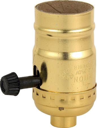 Leviton Lampholder 250 watts 250 volts Brass