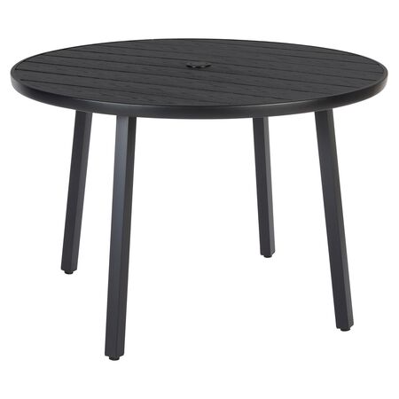 Living Accents Black Round Metal Dining Table