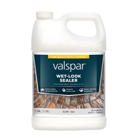 Valspar Wet Look Protective Sealer High-Gloss Clear Acrylic Concrete Sealer 1 gal