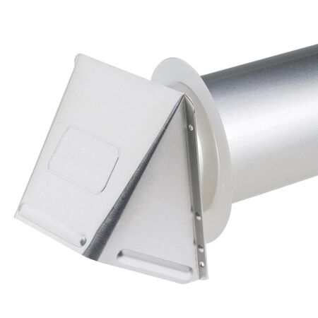 Ace 4 in. W X 6 in. L Silver Aluminum Dryer Vent Hood