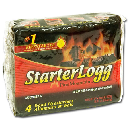 Pine Mountain Starter Logg Pine Sawdust Fire Starter 4 pk