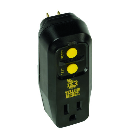 Yellow Jacket 1 outlets Surge Protector Black/Yellow