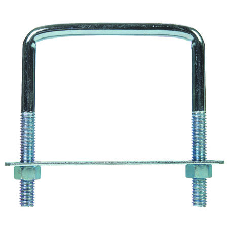 Hampton 3/8 in. X 3-3/4 in. W X 4 in. L Coarse Zinc-Plated Steel Lumber Size Square Bend U-Bolt