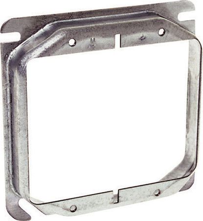 Raco Square Steel 2 gang Electrical Cover For Two Wiring Devices Gray