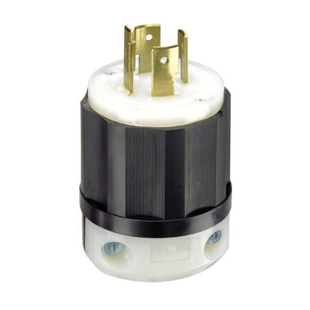 Leviton Industrial Nylon Grounding Locking Plug L14-20P 18-10 AWG 3 Pole 4 Wire