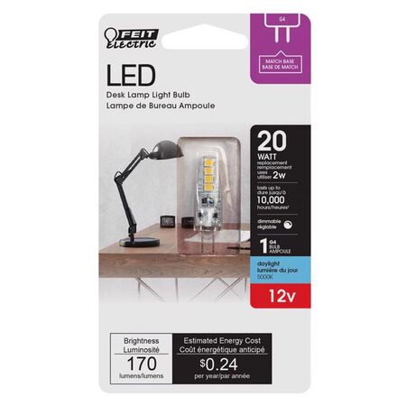 Feit T4 G4 LED Bulb Daylight 20 Watt Equivalence 1 Pack