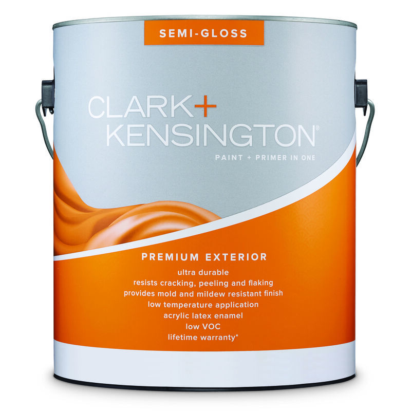 Clark+Kensington SemiGloss Tint Base Ultra White Base Acrylic Latex Paint + Primer Outdoor 1