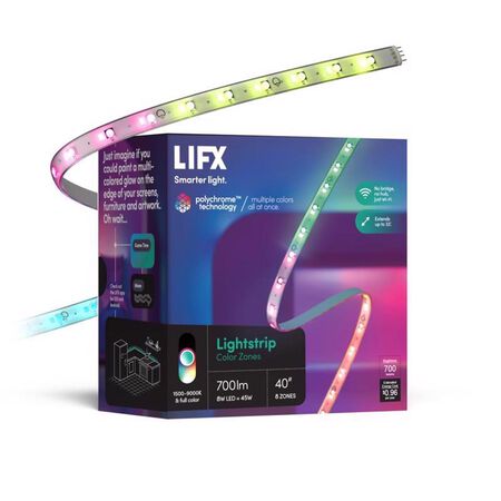 LIFX Smart Home 40 in. L Color Changing Plug-In LED Smart-Enabled Tape Light 1 Pack