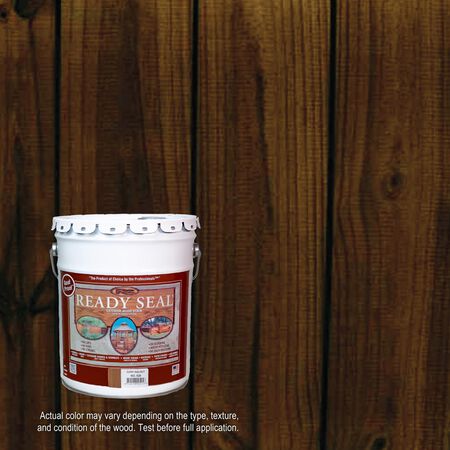 Ready Seal Goof Proof Semi-Transparent Flat Dark Walnut Oil-Based Penetrating Wood Stain/Sealer 5 ga