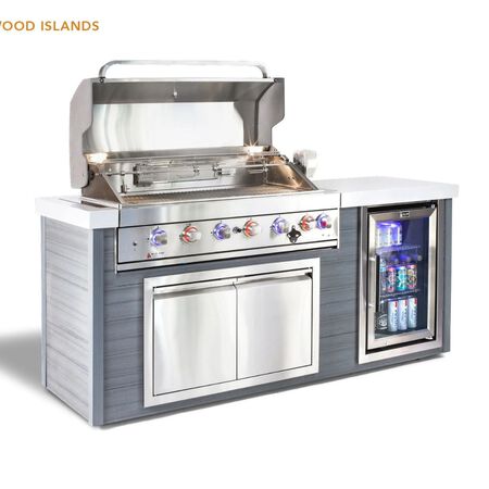 Mont Alpi 6-Burner Artwood Island in Stainless Steel  MA805-AW