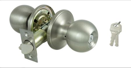 ProSource T3P00V-PS Entry Knob, Stainless Steel, KW1, KA3 Keyway, 3 Grade, Pack of 3