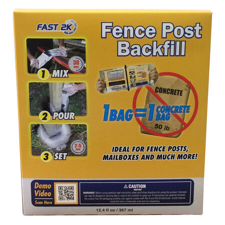 Fast 2K Fence Post Backfill 12.4 oz Gray
