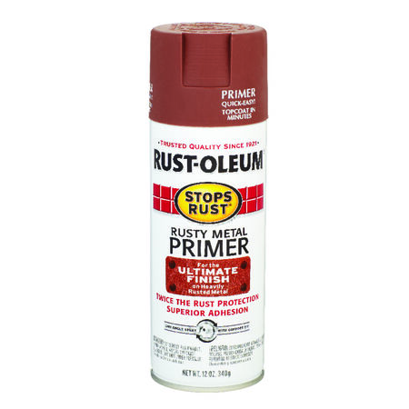 Rust-Oleum Stops Rust Brown Flat Oil-Based Alkyd Spray Primer 12 oz