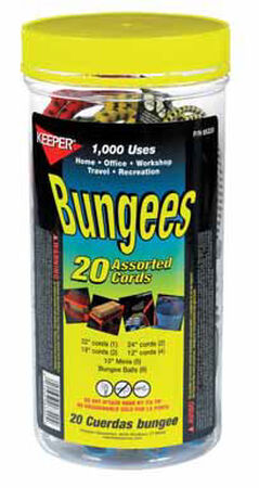Keeper Corporation Keeper Bungee Cord Set 15 in. 0 lb. 20 pk