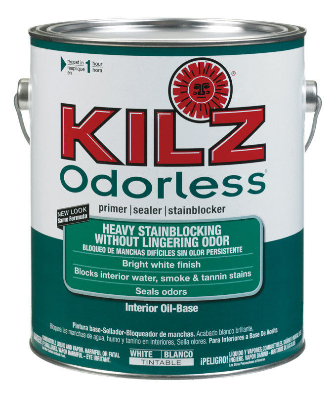 Kilz Odorless Oil Based Interior Primer And Sealer 1 Gal White