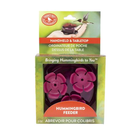 Perky-Pet Hummingbird 2 oz Plastic Handheld Nectar Bird Feeder 3 ports