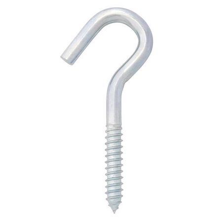 Hampton Small Zinc-Plated Silver Steel 4.8125 in. L Clothesline Hook 300 lb 1 pk