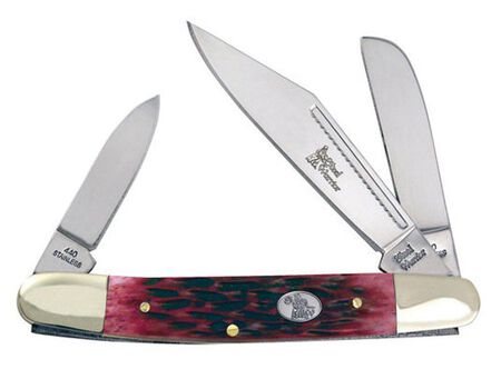 Frost Cutlery Wrangler Stainless Steel Pocket Knife 4 in. L Red
