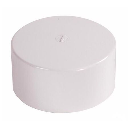 NDS Schedule 35 6 in. Hub each X 6 in. D Hub PVC Drain Cap 1 pk