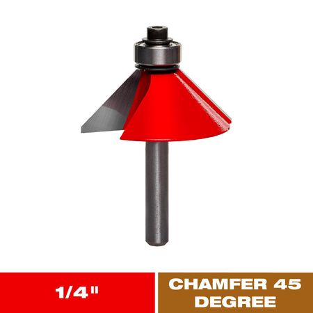 Diablo 1-3/4 in. D X 2-3/16 in. L Carbide Chamfer Router Bit
