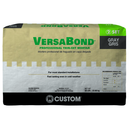 Custom Building Products VersaBond Gray Thin-Set Mortar 50 lb