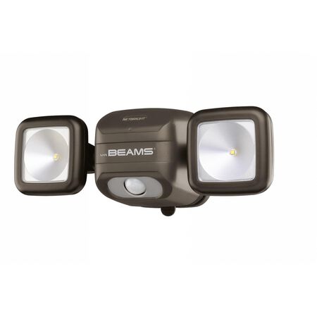 Mr. Beams High Performance Motion-Sensing Battery Powered LED Dark Brown Spotlight