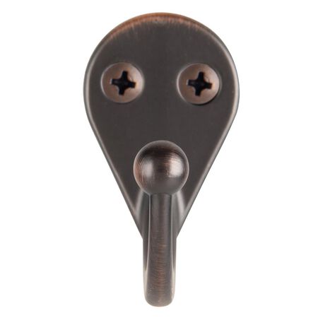 Ace 1-9/16 in. L Oil Rubbed Bronze Brown Metal Small Garment Hook 2 pk