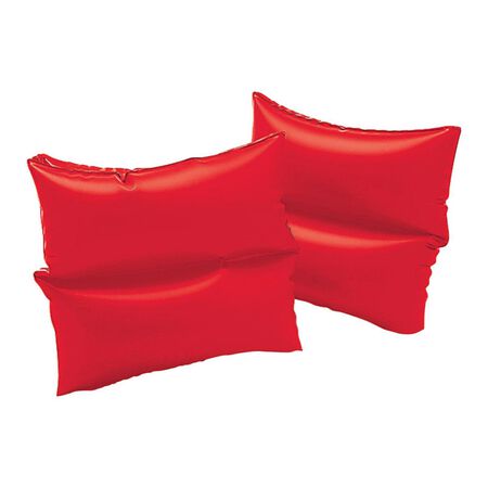 Intex Red Vinyl Inflatable Swimming Arm Bands