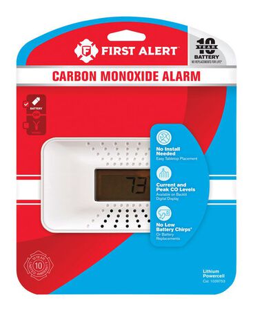 First Alert Battery-Powered Electrochemical Carbon Monoxide Detector