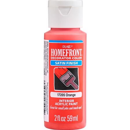 Homefront Satin Orange Hobby Paint 2 oz