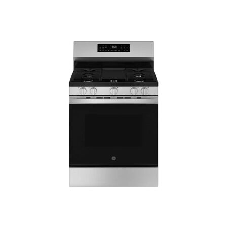 GE 30 in. 5-Burners Slide-In Smart Gas Convection Range