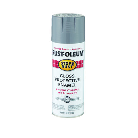 Rust-Oleum Stops Rust Gloss Smoke Gray Spray Paint 12 oz