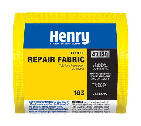 Henry Water Proofing Roofing Fabric 6 in. x 25 ft. Yellow