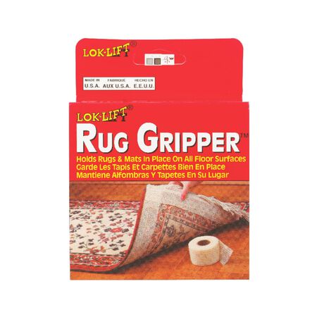 Lok-Lift 2.5 in. W X 25 ft. L Reversible Scrim Indoor Rug Gripper Lok-Lift 2.5 in. W X 25 ft. L Reversible Scrim Indoor Rug Gripper